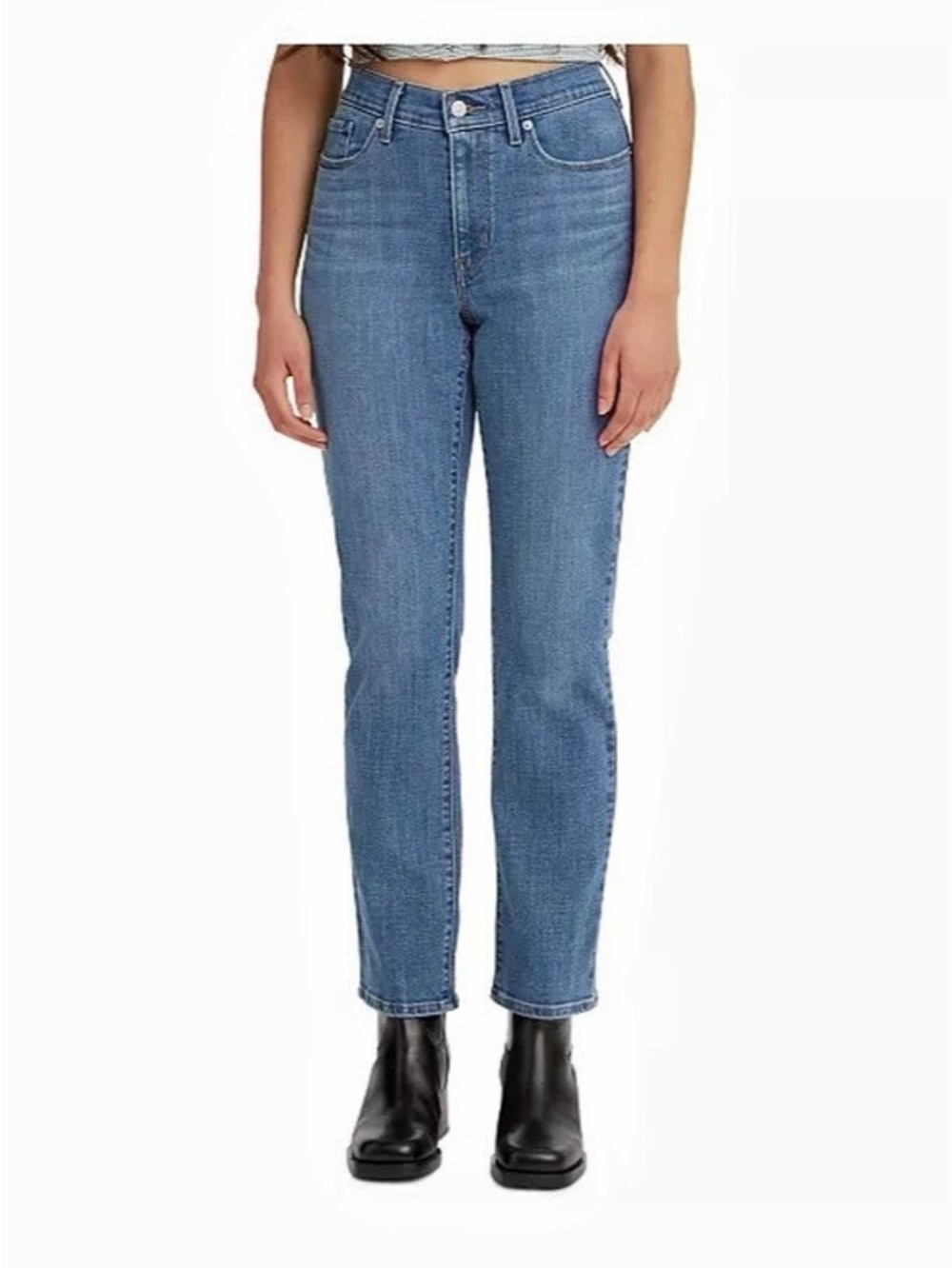 Levi's Classic Crop Blue Jeans